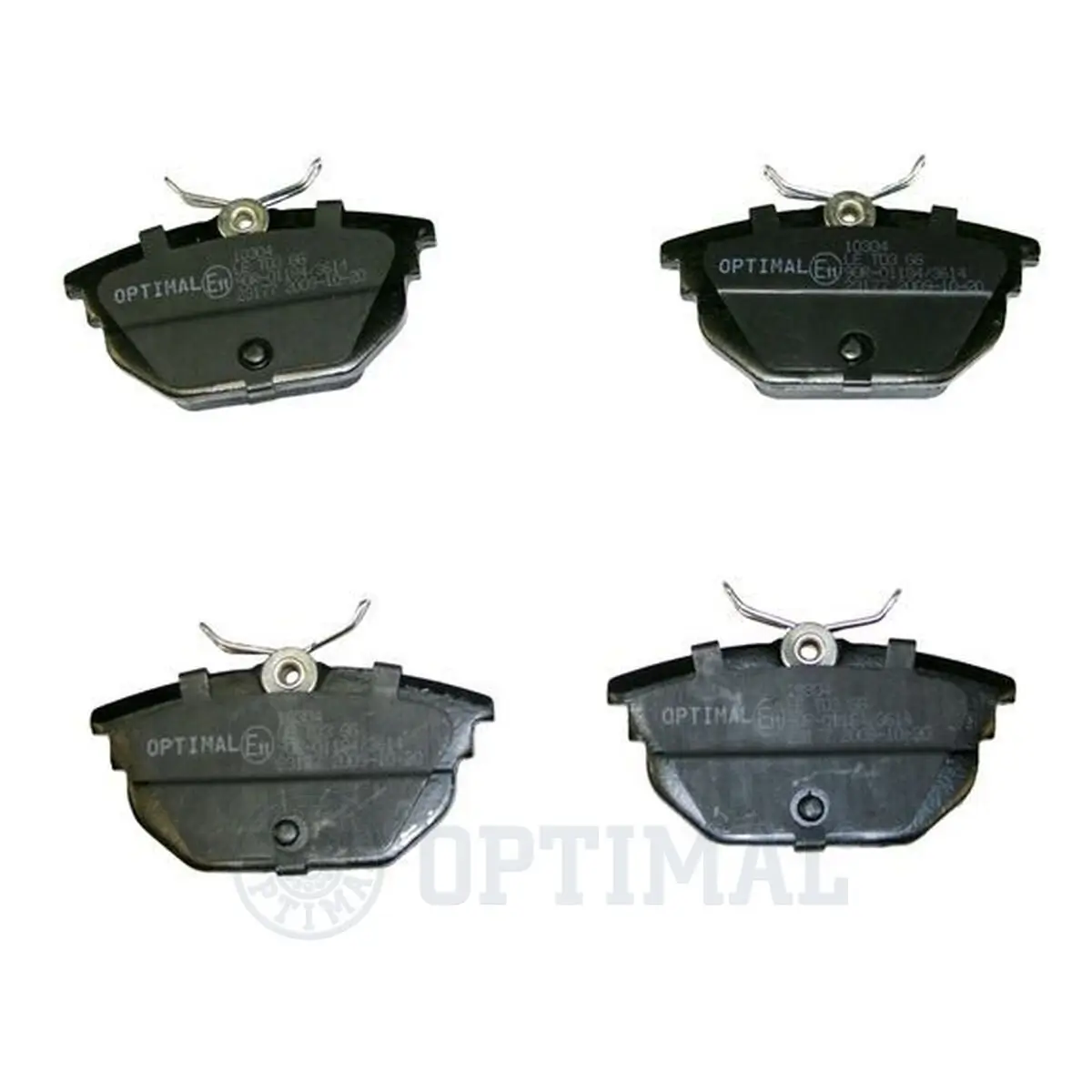 Bremsbelagsatz, Scheibenbremse Hinterachse OPTIMAL BP-10304