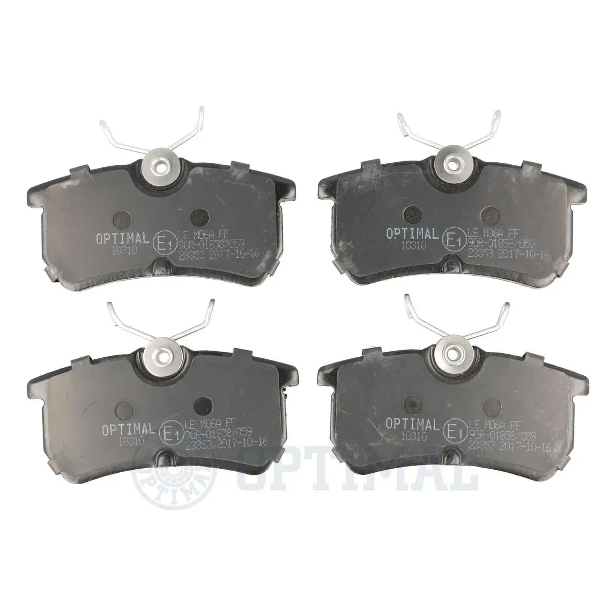 Bremsbelagsatz, Scheibenbremse Hinterachse OPTIMAL BP-10310