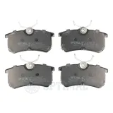 Bremsbelagsatz, Scheibenbremse Hinterachse OPTIMAL BP-10310