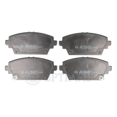 Bremsbelagsatz, Scheibenbremse Vorderachse OPTIMAL BP-10311 Bild Bremsbelagsatz, Scheibenbremse Vorderachse OPTIMAL BP-10311
