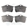 Bremsbelagsatz, Scheibenbremse Hinterachse OPTIMAL BP-10312