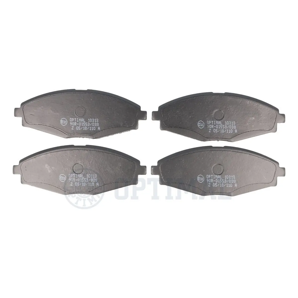 Bremsbelagsatz, Scheibenbremse Vorderachse OPTIMAL BP-10313