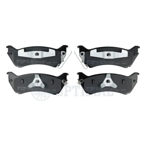 Bremsbelagsatz, Scheibenbremse Hinterachse OPTIMAL BP-10315 Bild Bremsbelagsatz, Scheibenbremse Hinterachse OPTIMAL BP-10315