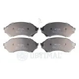 Bremsbelagsatz, Scheibenbremse Vorderachse OPTIMAL BP-10320