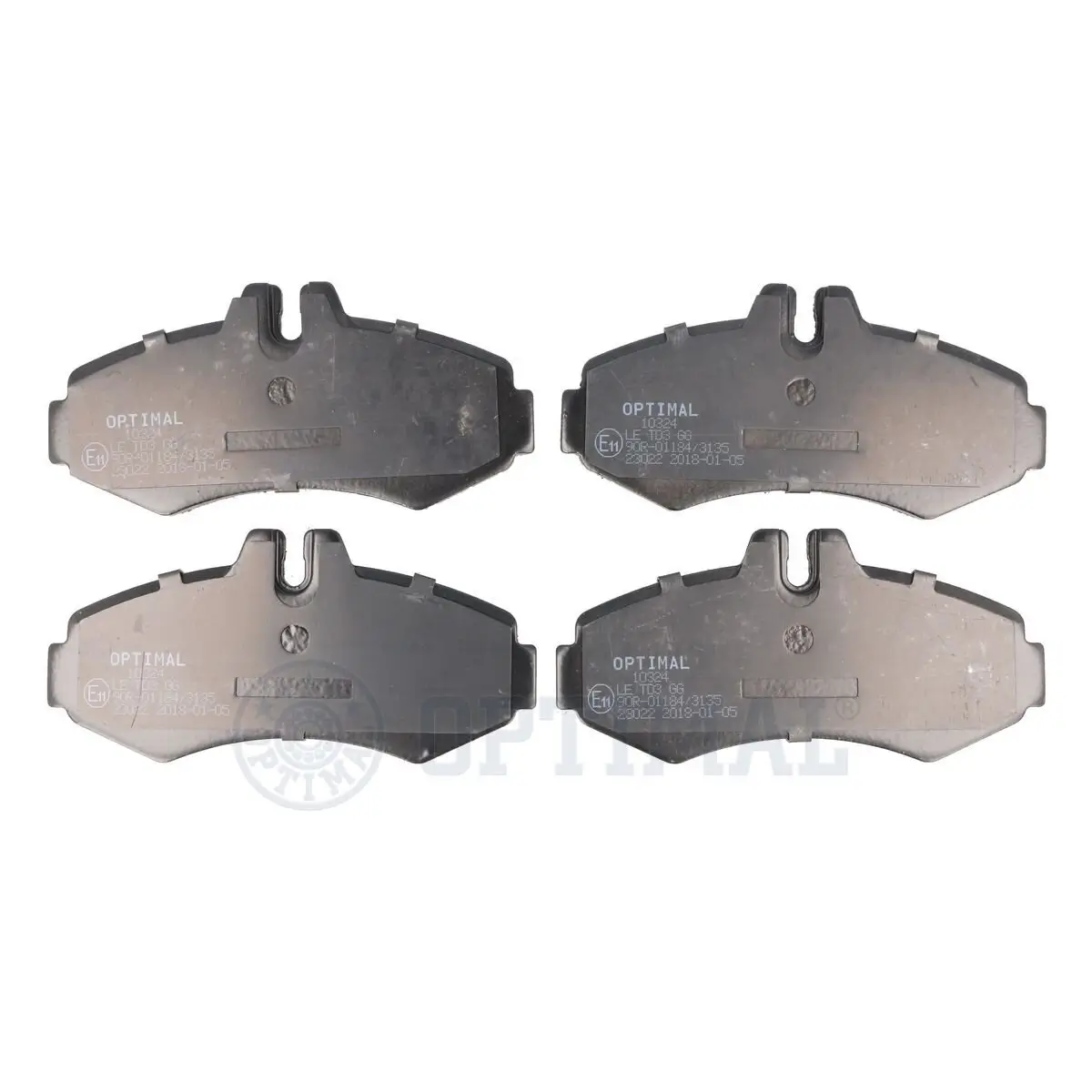 Bremsbelagsatz, Scheibenbremse Vorderachse OPTIMAL BP-10324