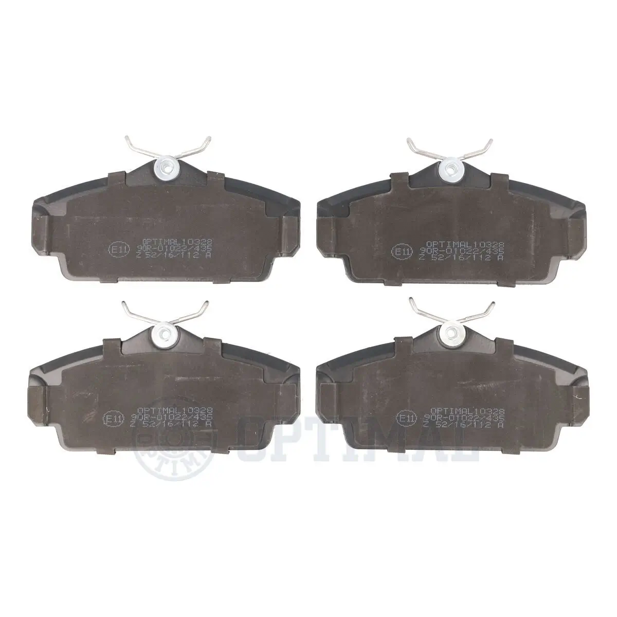 Bremsbelagsatz, Scheibenbremse Vorderachse OPTIMAL BP-10328