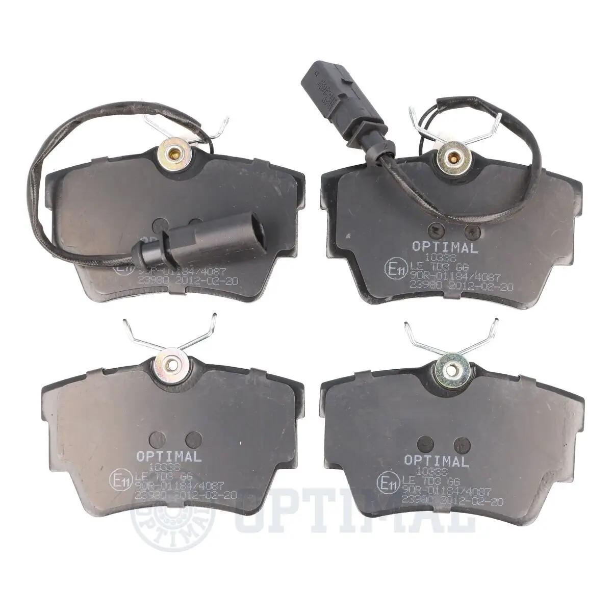 Bremsbelagsatz, Scheibenbremse Hinterachse OPTIMAL BP-10338