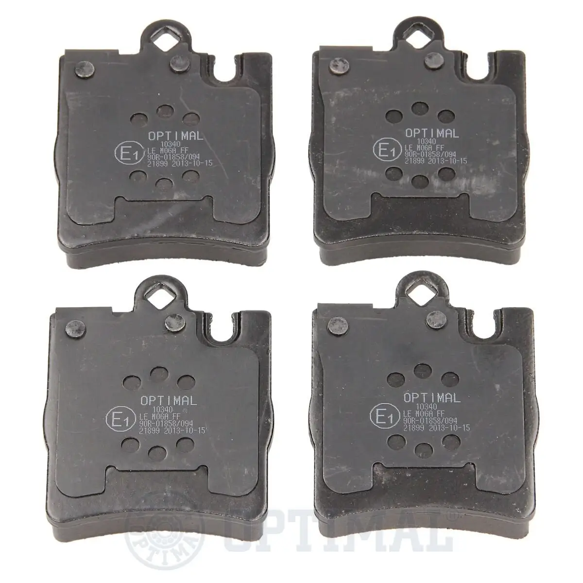 Bremsbelagsatz, Scheibenbremse Hinterachse OPTIMAL BP-10340