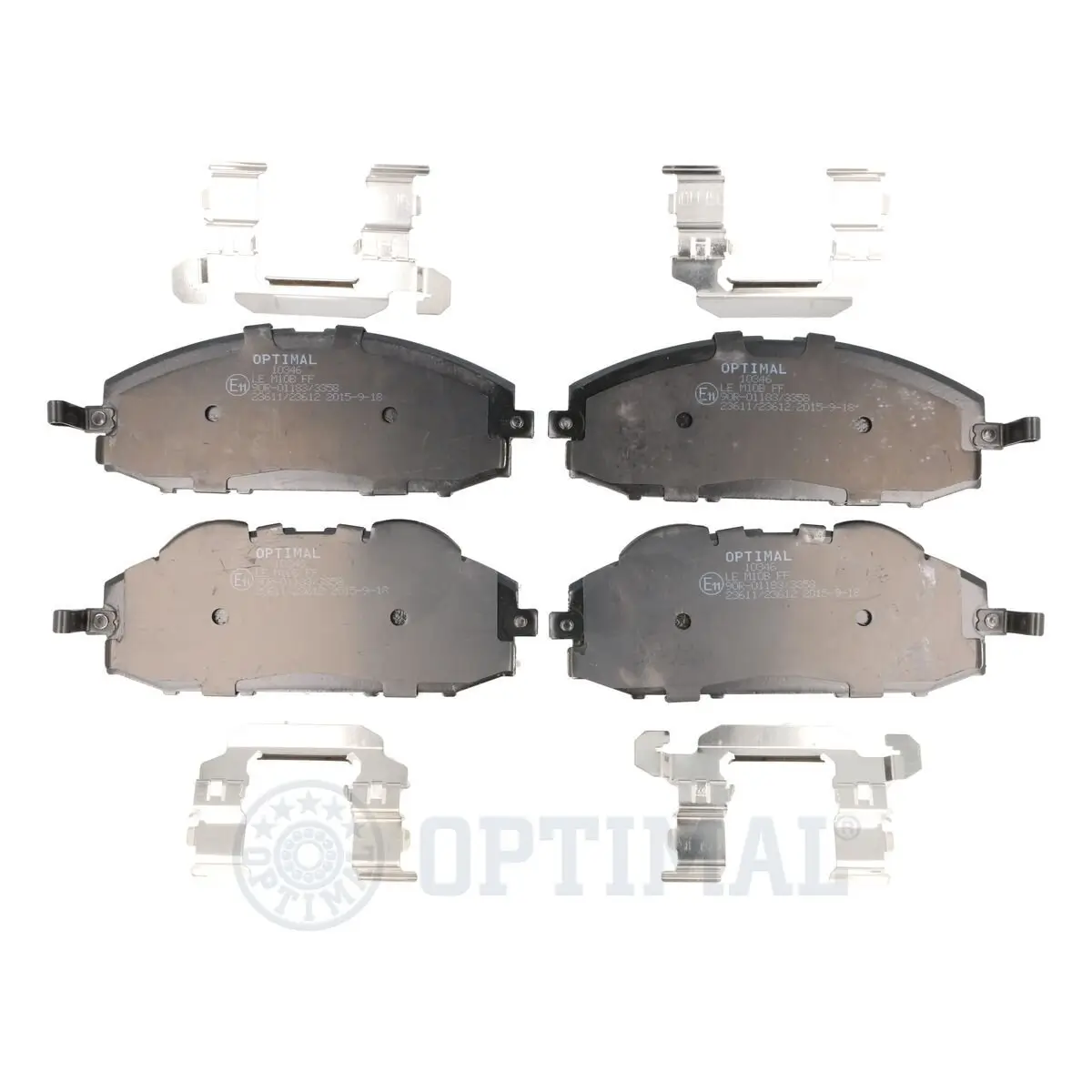 Bremsbelagsatz, Scheibenbremse Vorderachse OPTIMAL BP-10346