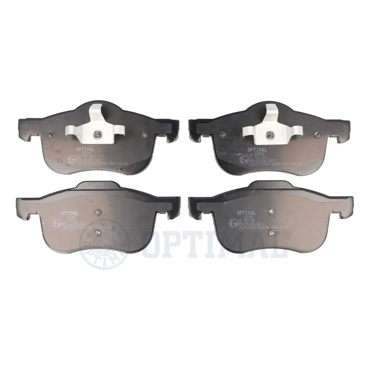 Bremsbelagsatz, Scheibenbremse Vorderachse OPTIMAL BP-10348