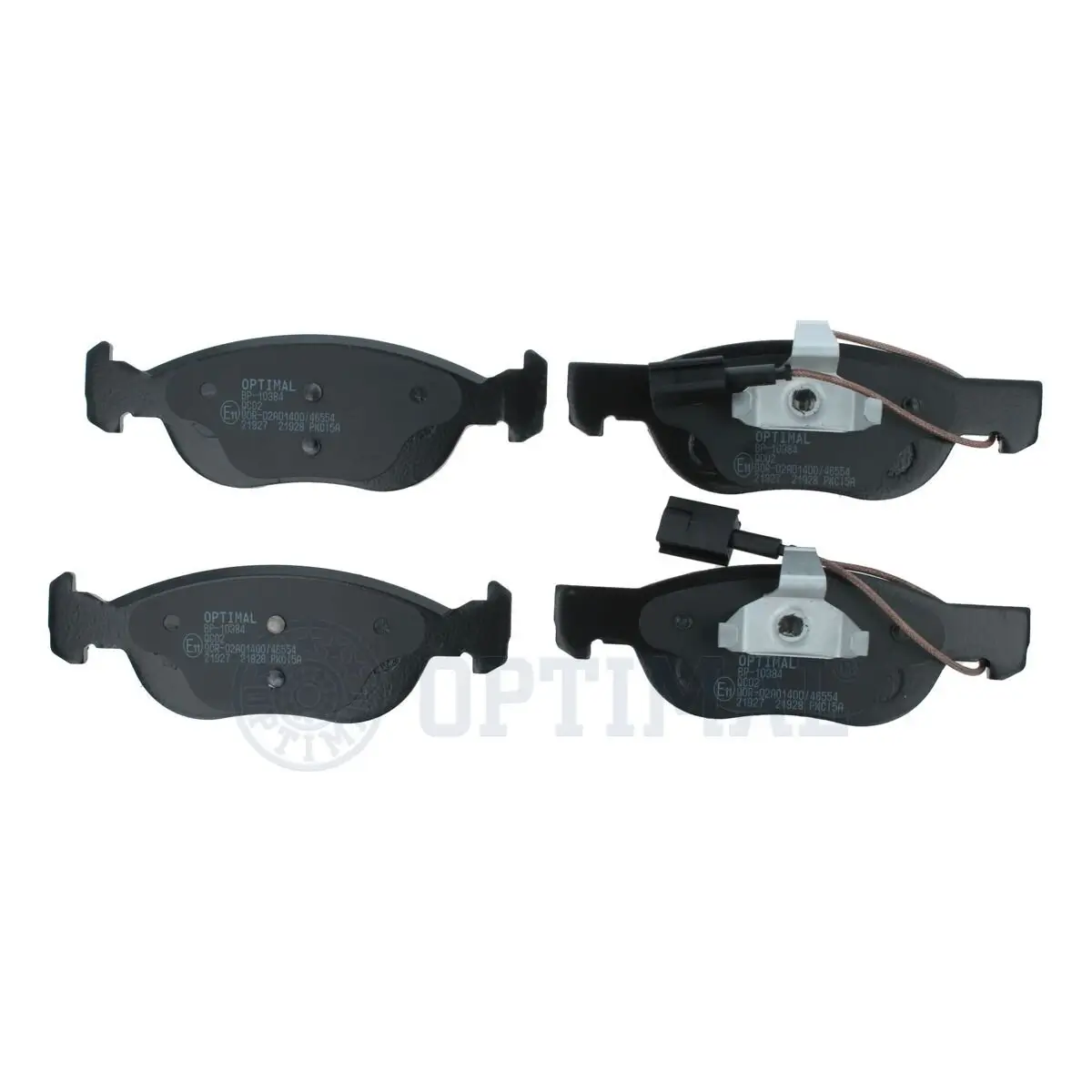 Bremsbelagsatz, Scheibenbremse Vorderachse OPTIMAL BP-10384