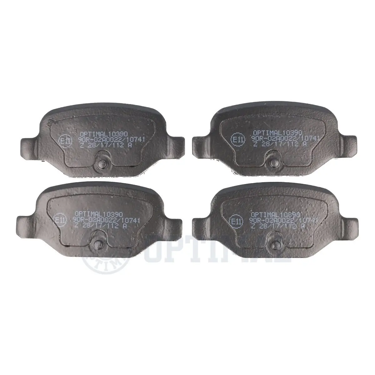 Bremsbelagsatz, Scheibenbremse Hinterachse OPTIMAL BP-10390