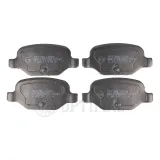 Bremsbelagsatz, Scheibenbremse Hinterachse OPTIMAL BP-10390