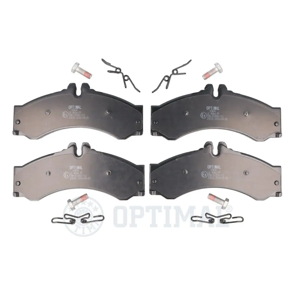 Bremsbelagsatz, Scheibenbremse Hinterachse Vorderachse OPTIMAL BP-10404