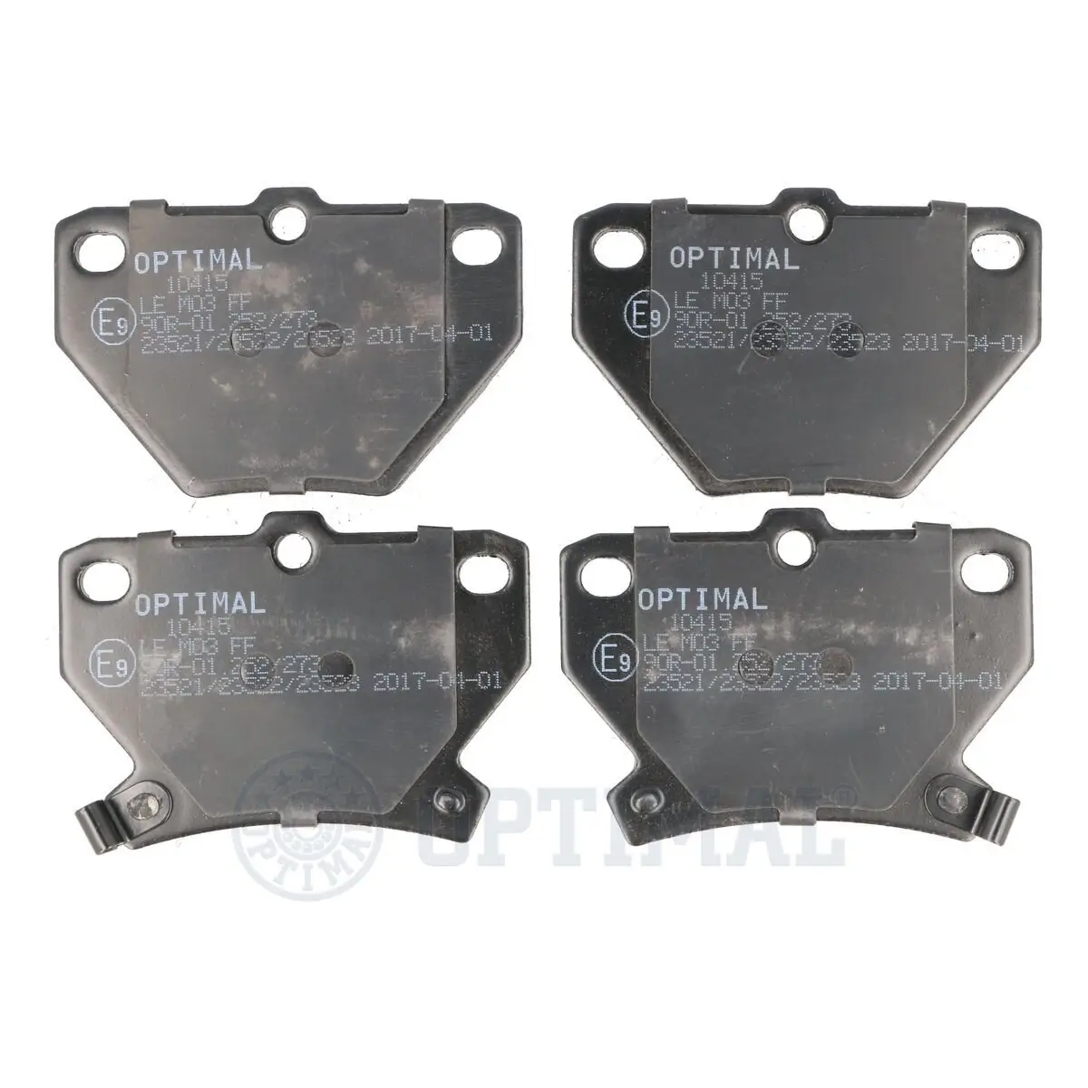 Bremsbelagsatz, Scheibenbremse Hinterachse OPTIMAL BP-10415