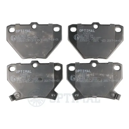 Bremsbelagsatz, Scheibenbremse Hinterachse OPTIMAL BP-10415 Bild Bremsbelagsatz, Scheibenbremse Hinterachse OPTIMAL BP-10415