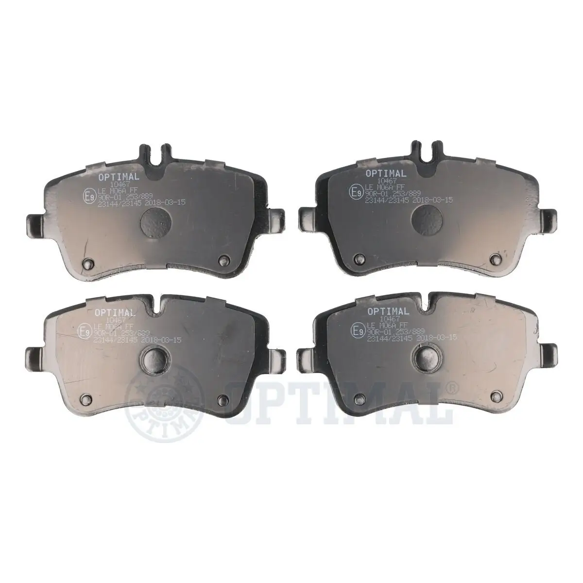 Bremsbelagsatz, Scheibenbremse Vorderachse OPTIMAL BP-10467