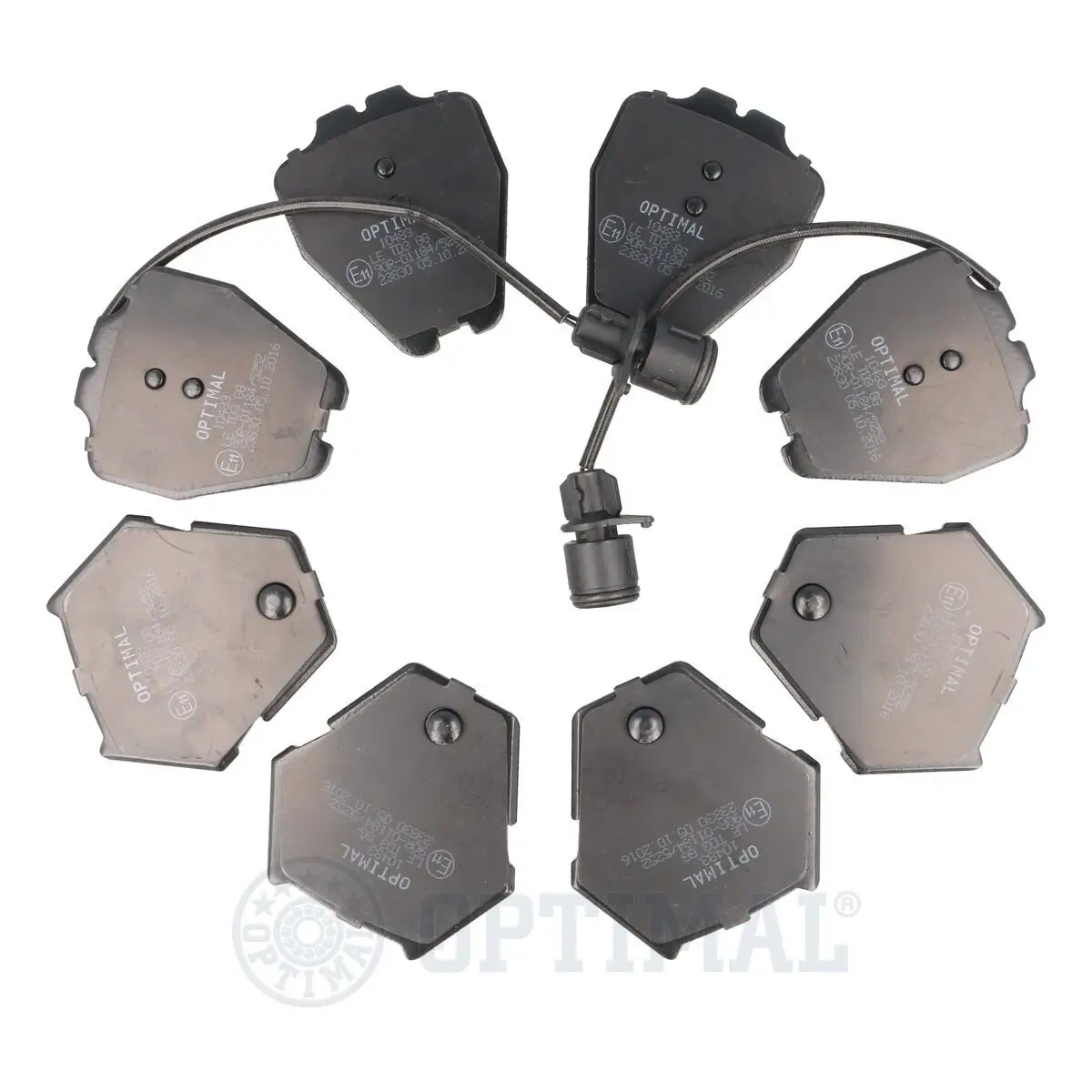 Bremsbelagsatz, Scheibenbremse Vorderachse OPTIMAL BP-10483