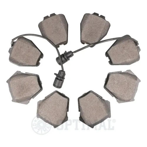 Bremsbelagsatz, Scheibenbremse Vorderachse OPTIMAL BP-10483 Bild Bremsbelagsatz, Scheibenbremse Vorderachse OPTIMAL BP-10483