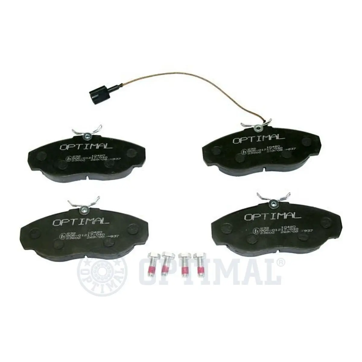 Bremsbelagsatz, Scheibenbremse Vorderachse OPTIMAL BP-10490