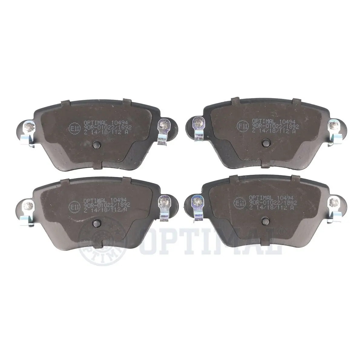 Bremsbelagsatz, Scheibenbremse Hinterachse OPTIMAL BP-10494