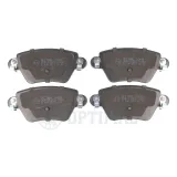 Bremsbelagsatz, Scheibenbremse Hinterachse OPTIMAL BP-10494