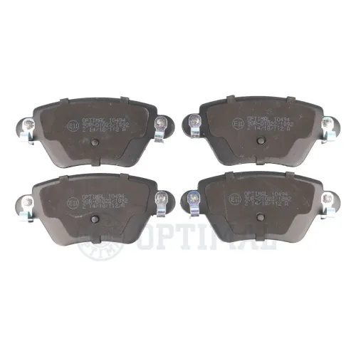 Bremsbelagsatz, Scheibenbremse Hinterachse OPTIMAL BP-10494 Bild Bremsbelagsatz, Scheibenbremse Hinterachse OPTIMAL BP-10494