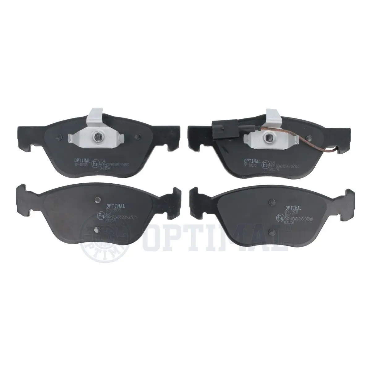Bremsbelagsatz, Scheibenbremse Vorderachse OPTIMAL BP-10535