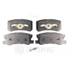 Bremsbelagsatz, Scheibenbremse Hinterachse OPTIMAL BP-10537 Bild Bremsbelagsatz, Scheibenbremse Hinterachse OPTIMAL BP-10537