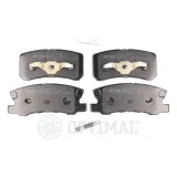 Bremsbelagsatz, Scheibenbremse Hinterachse OPTIMAL BP-10537