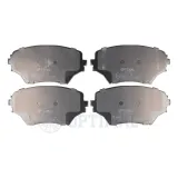 Bremsbelagsatz, Scheibenbremse Vorderachse OPTIMAL BP-10551