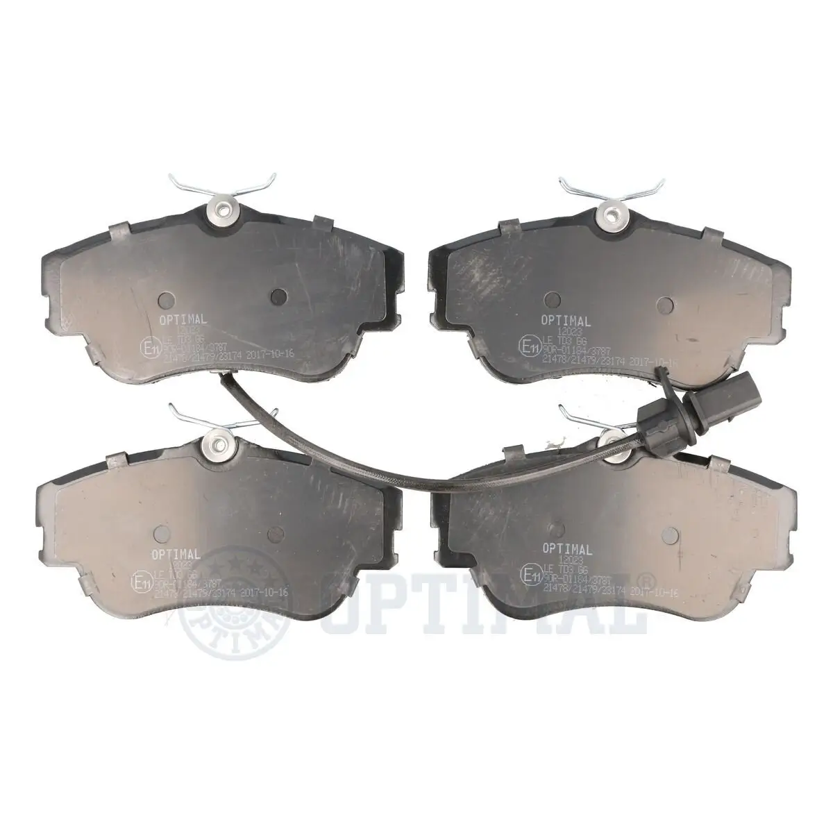 Bremsbelagsatz, Scheibenbremse Vorderachse OPTIMAL BP-12023