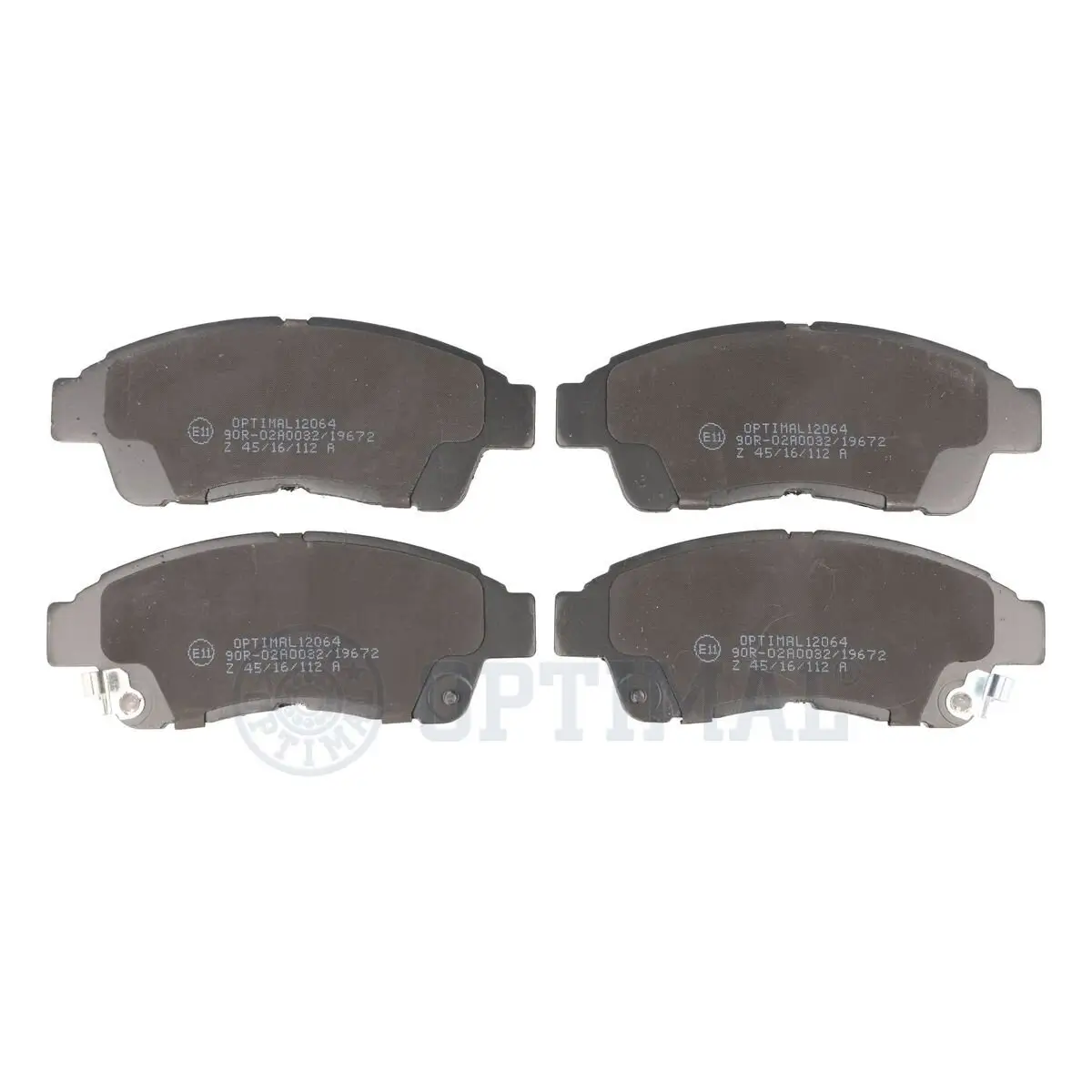 Bremsbelagsatz, Scheibenbremse Vorderachse OPTIMAL BP-12064