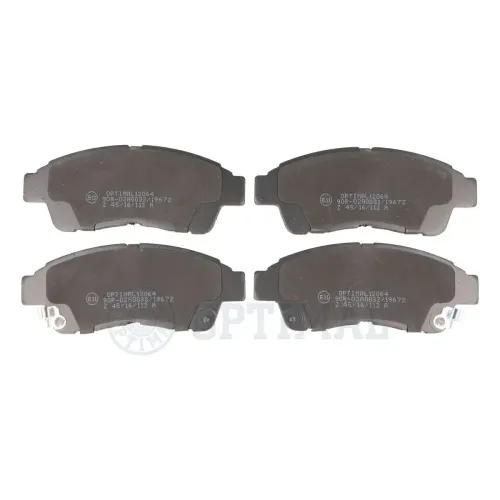 Bremsbelagsatz, Scheibenbremse Vorderachse OPTIMAL BP-12064 Bild Bremsbelagsatz, Scheibenbremse Vorderachse OPTIMAL BP-12064