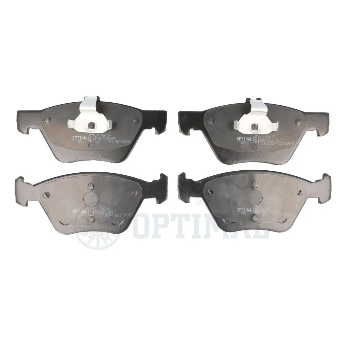 Bremsbelagsatz, Scheibenbremse Vorderachse OPTIMAL BP-12071
