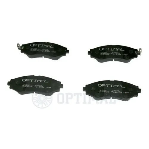 Bremsbelagsatz, Scheibenbremse Vorderachse OPTIMAL BP-12072 Bild Bremsbelagsatz, Scheibenbremse Vorderachse OPTIMAL BP-12072