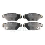 Bremsbelagsatz, Scheibenbremse Hinterachse OPTIMAL BP-12081