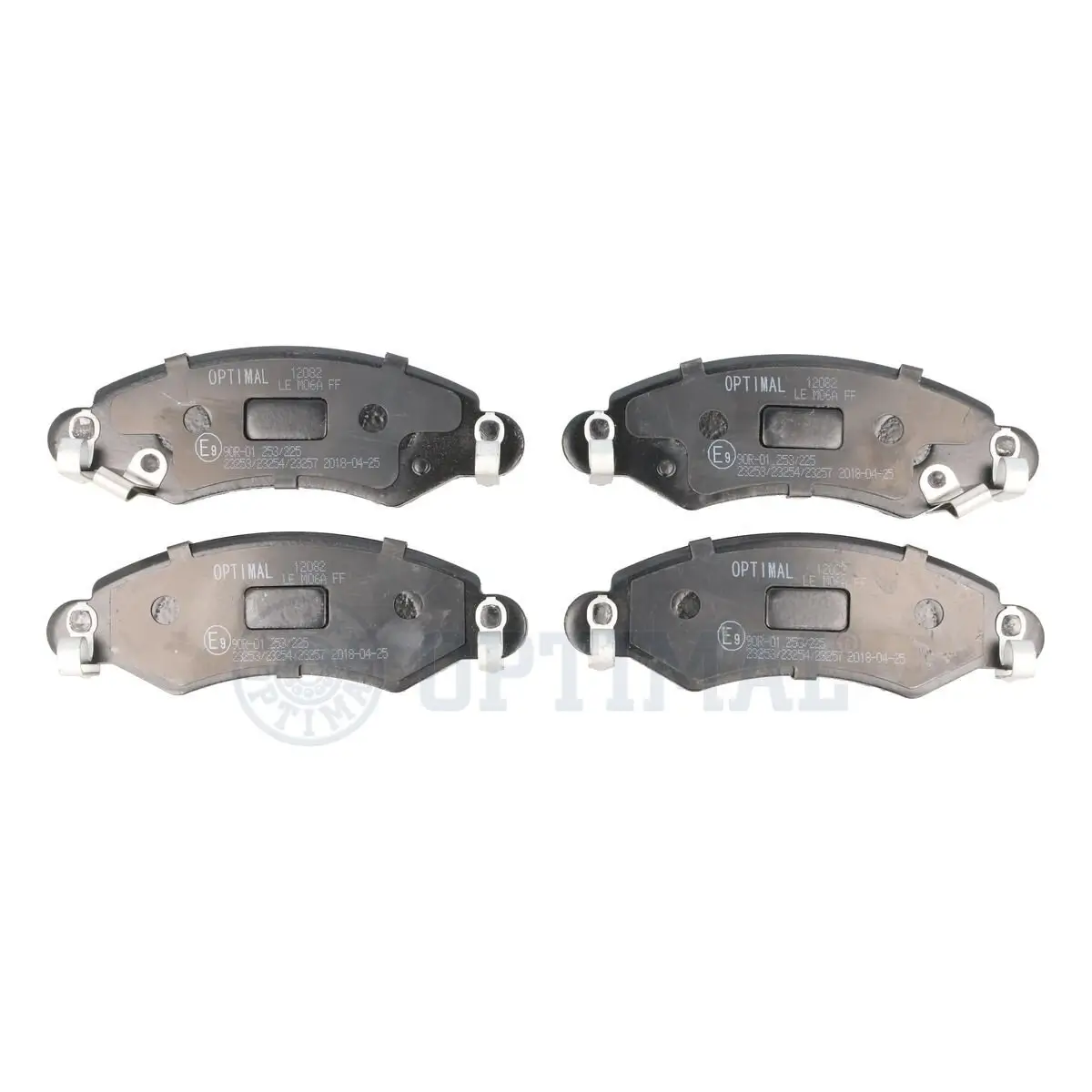 Bremsbelagsatz, Scheibenbremse Vorderachse OPTIMAL BP-12082