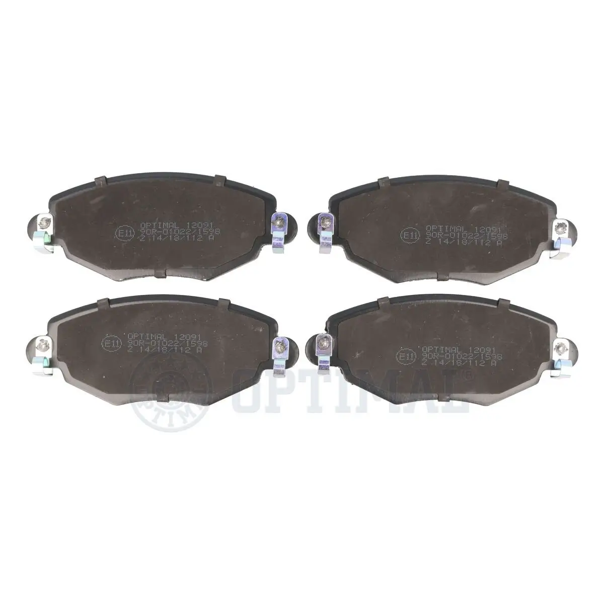 Bremsbelagsatz, Scheibenbremse Vorderachse OPTIMAL BP-12091