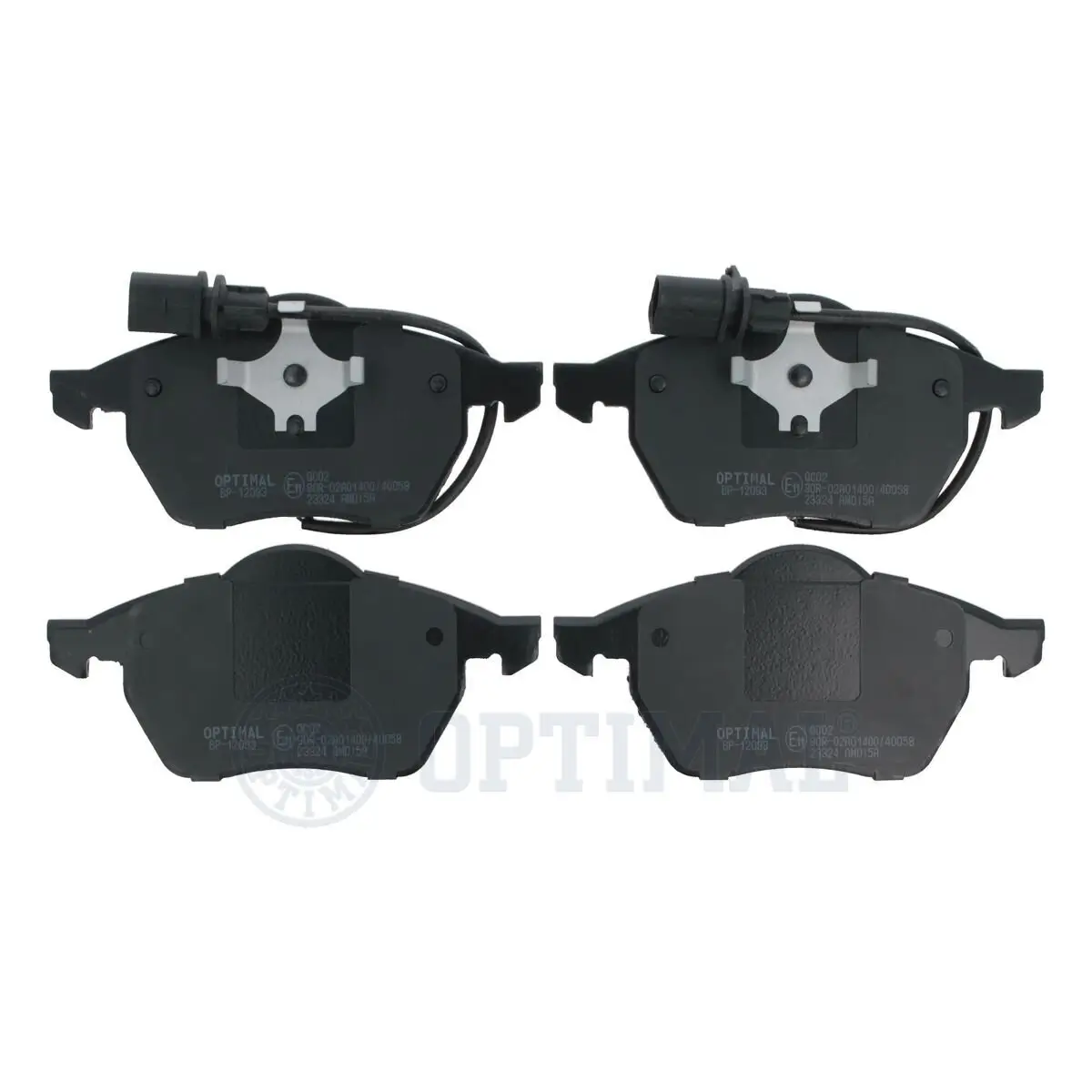 Bremsbelagsatz, Scheibenbremse Vorderachse OPTIMAL BP-12093