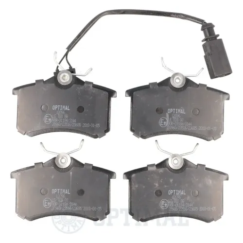 Bremsbelagsatz, Scheibenbremse Hinterachse OPTIMAL BP-12096 Bild Bremsbelagsatz, Scheibenbremse Hinterachse OPTIMAL BP-12096