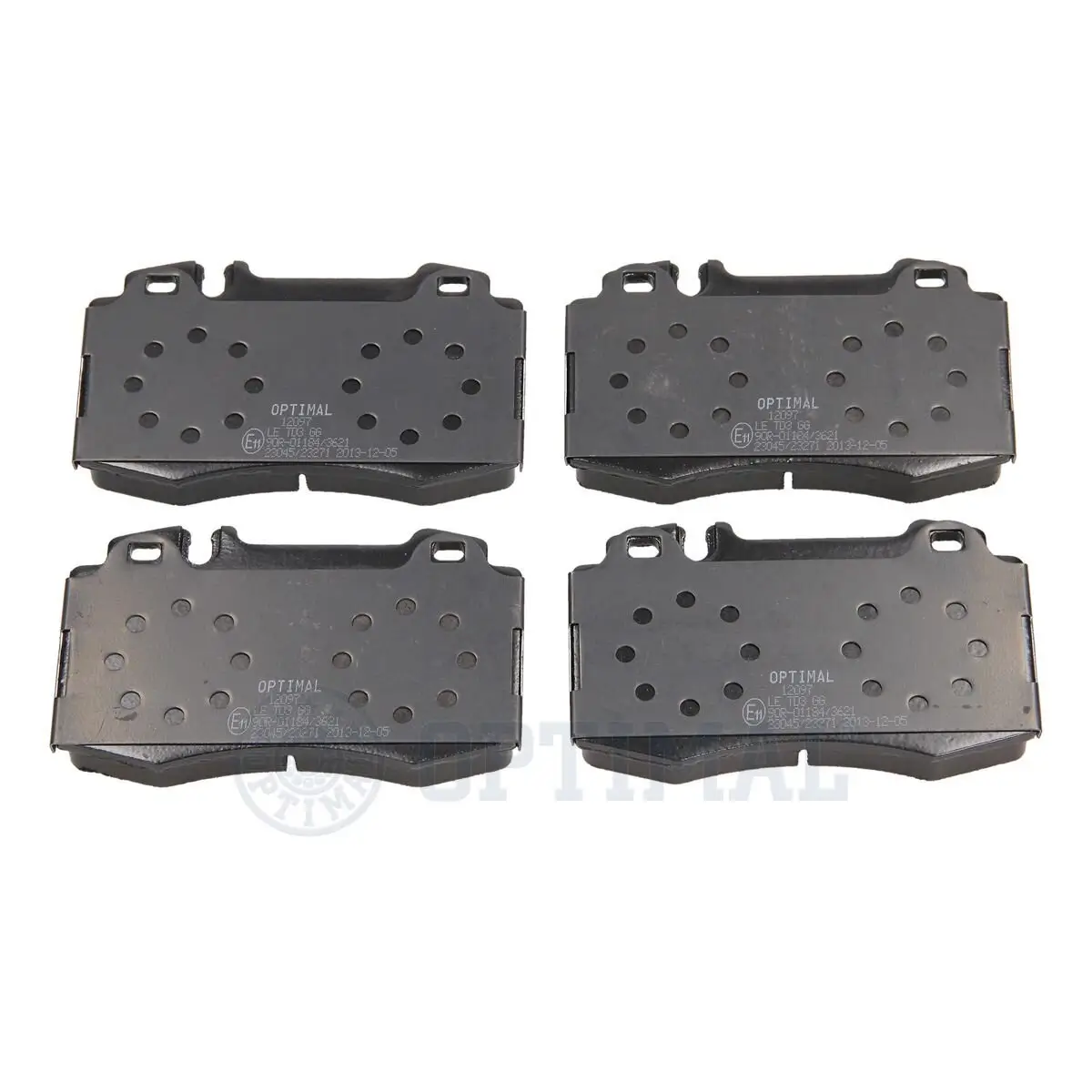 Bremsbelagsatz, Scheibenbremse Vorderachse OPTIMAL BP-12097