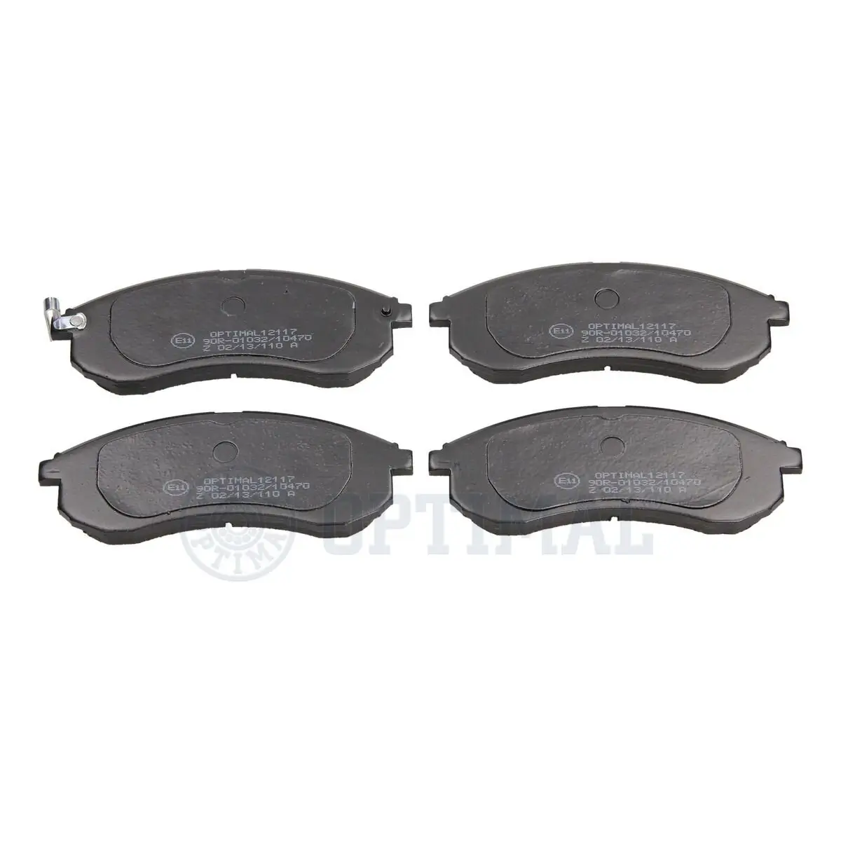 Bremsbelagsatz, Scheibenbremse Vorderachse OPTIMAL BP-12117