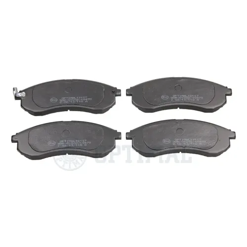 Bremsbelagsatz, Scheibenbremse Vorderachse OPTIMAL BP-12117 Bild Bremsbelagsatz, Scheibenbremse Vorderachse OPTIMAL BP-12117