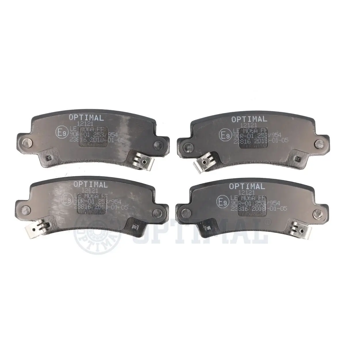 Bremsbelagsatz, Scheibenbremse Hinterachse OPTIMAL BP-12121