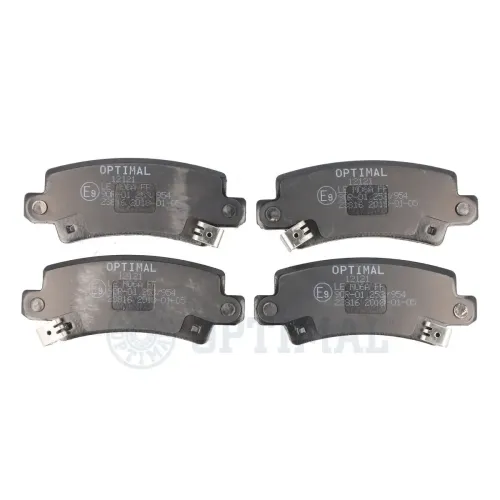 Bremsbelagsatz, Scheibenbremse Hinterachse OPTIMAL BP-12121 Bild Bremsbelagsatz, Scheibenbremse Hinterachse OPTIMAL BP-12121