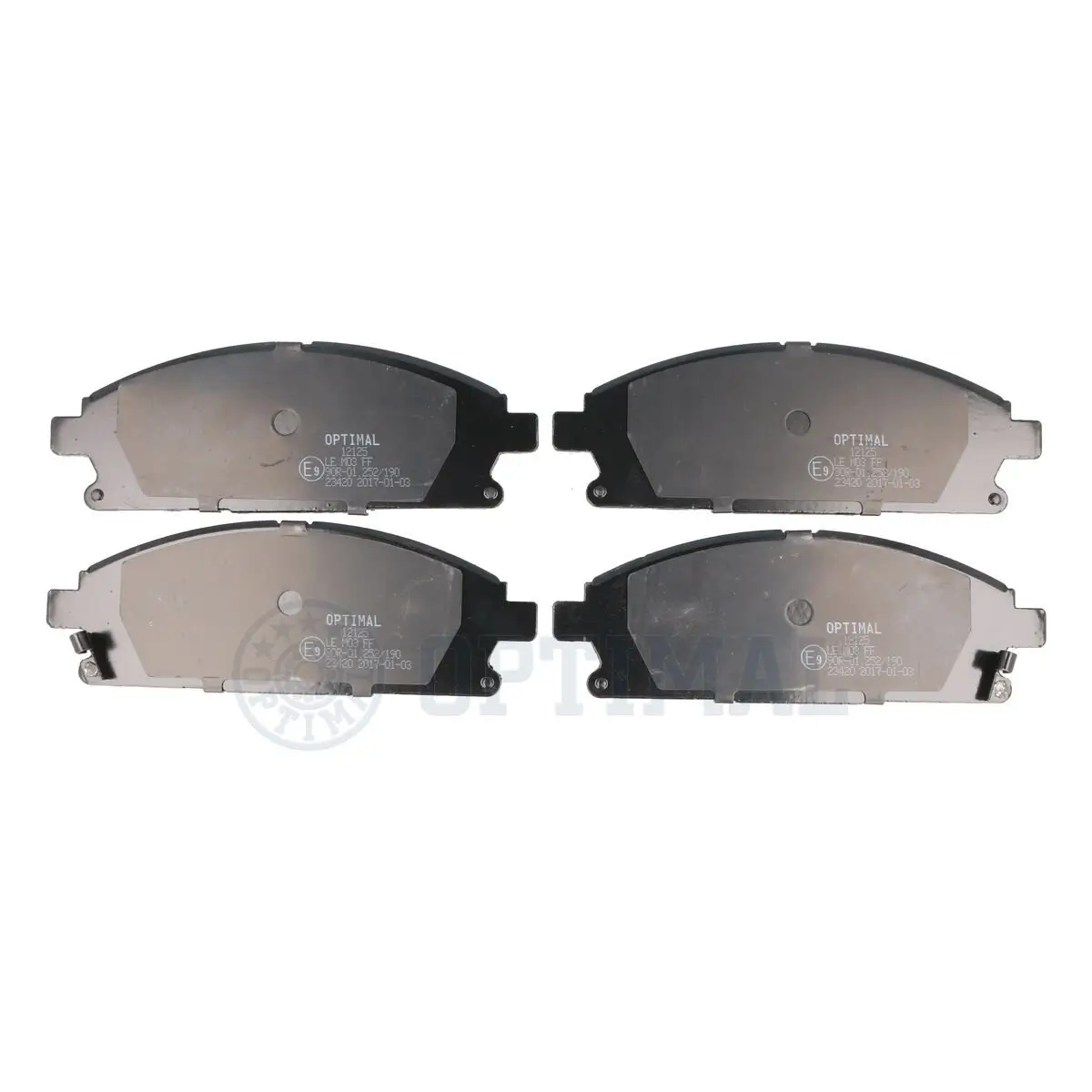 Bremsbelagsatz, Scheibenbremse Vorderachse OPTIMAL BP-12125