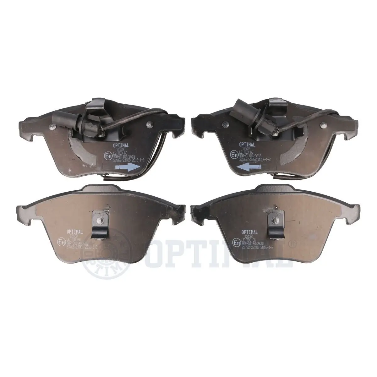 Bremsbelagsatz, Scheibenbremse Vorderachse OPTIMAL BP-12128