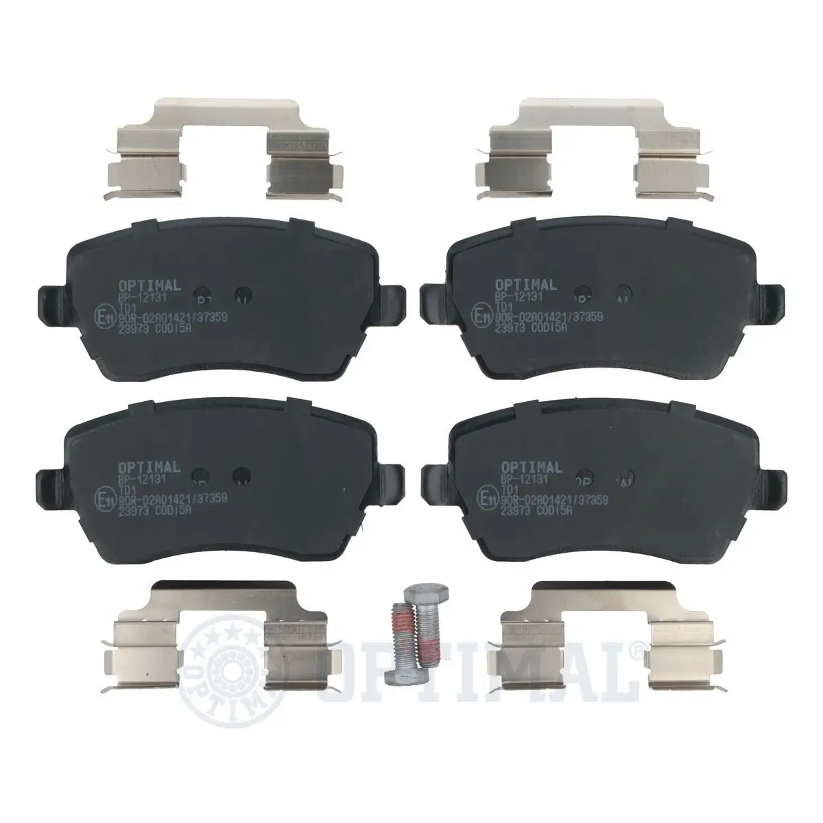 Bremsbelagsatz, Scheibenbremse Vorderachse OPTIMAL BP-12131