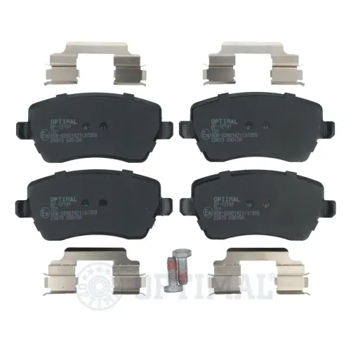 Bremsbelagsatz, Scheibenbremse Vorderachse OPTIMAL BP-12131 Bild Bremsbelagsatz, Scheibenbremse Vorderachse OPTIMAL BP-12131